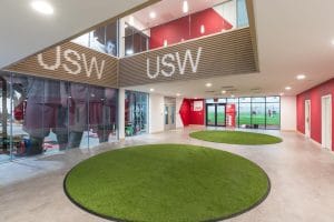USW timber slatted ceiling